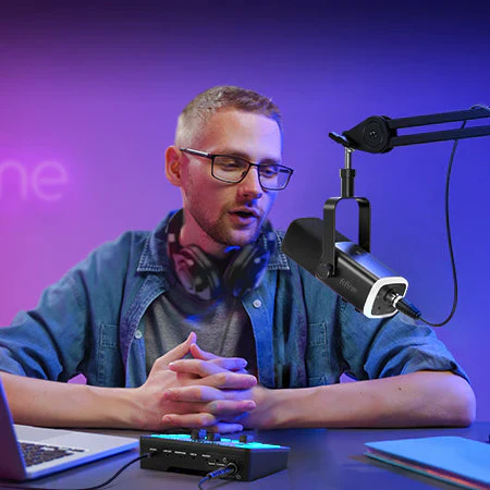 Dynamic Touch Mute Microphone
