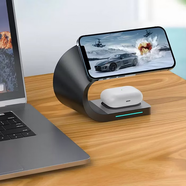 4-in-1 Metal Shell  Wireless Charging Station