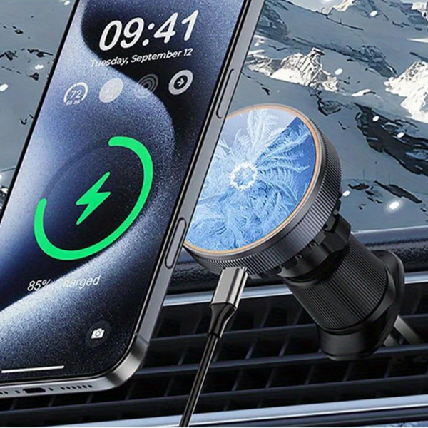 Ice Cooling Magnetic Wireless Car Charger