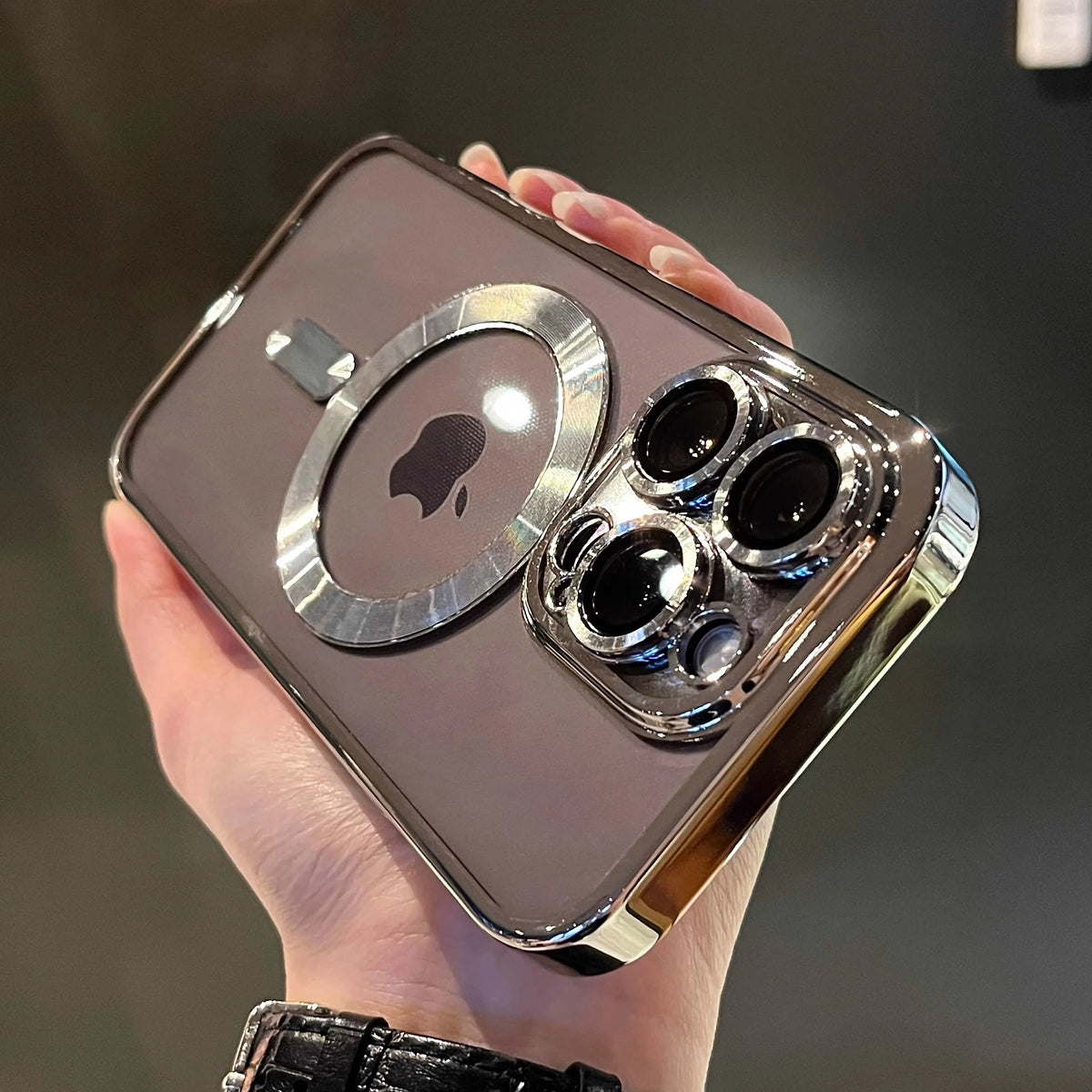 Luxury Shockproof Clear Magsafe iPhone Case