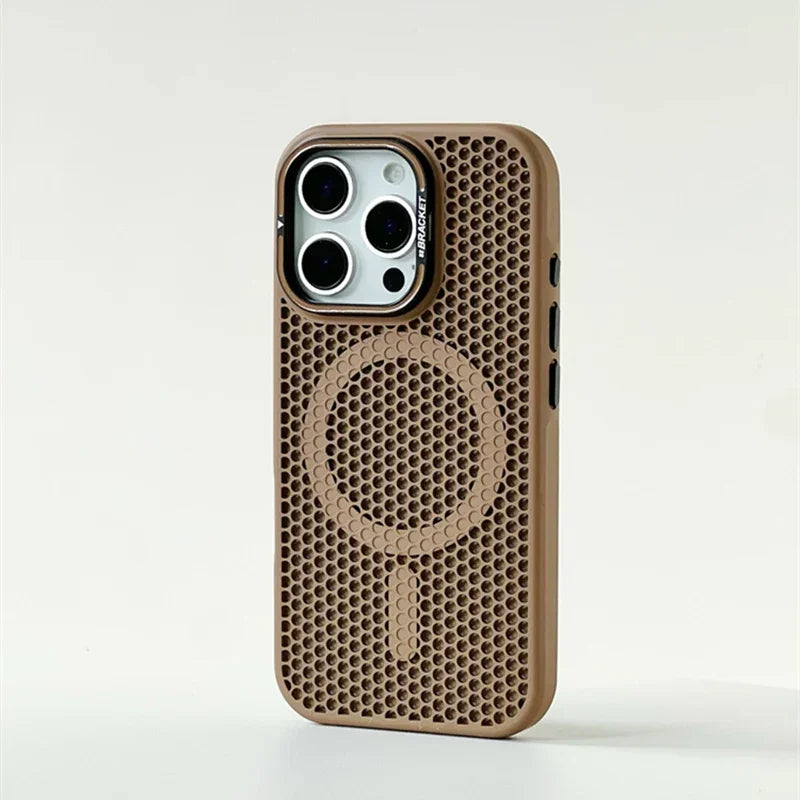 Honeycomb Mesh Cooling Magsafe iPhone Case