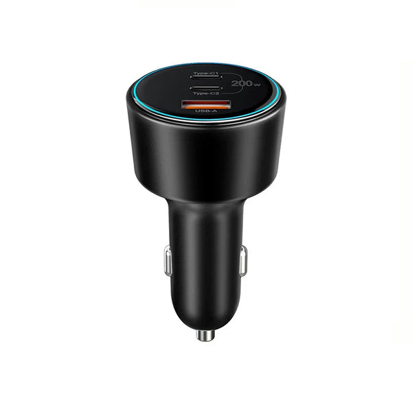 200W Super Fast 3-Port Car Charger