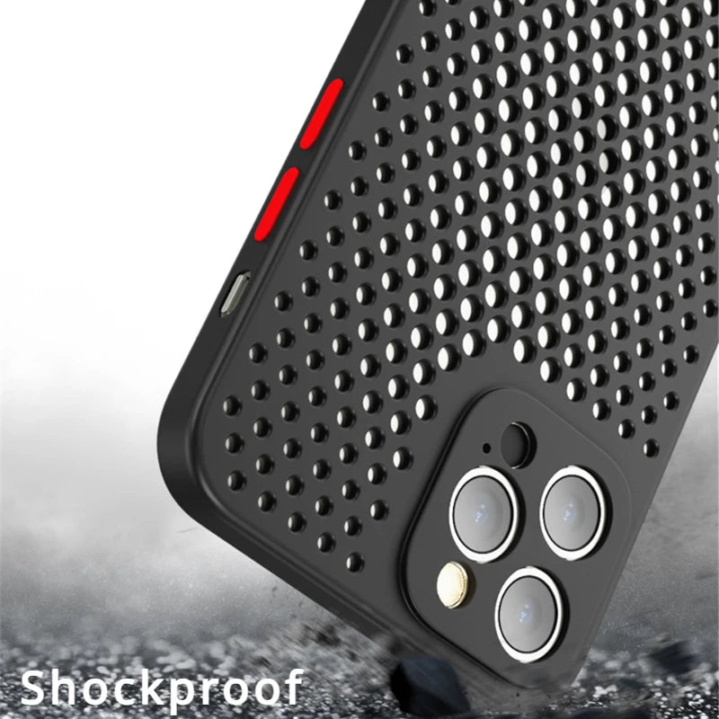 Breathable Cooling Shockproof iPhone Case