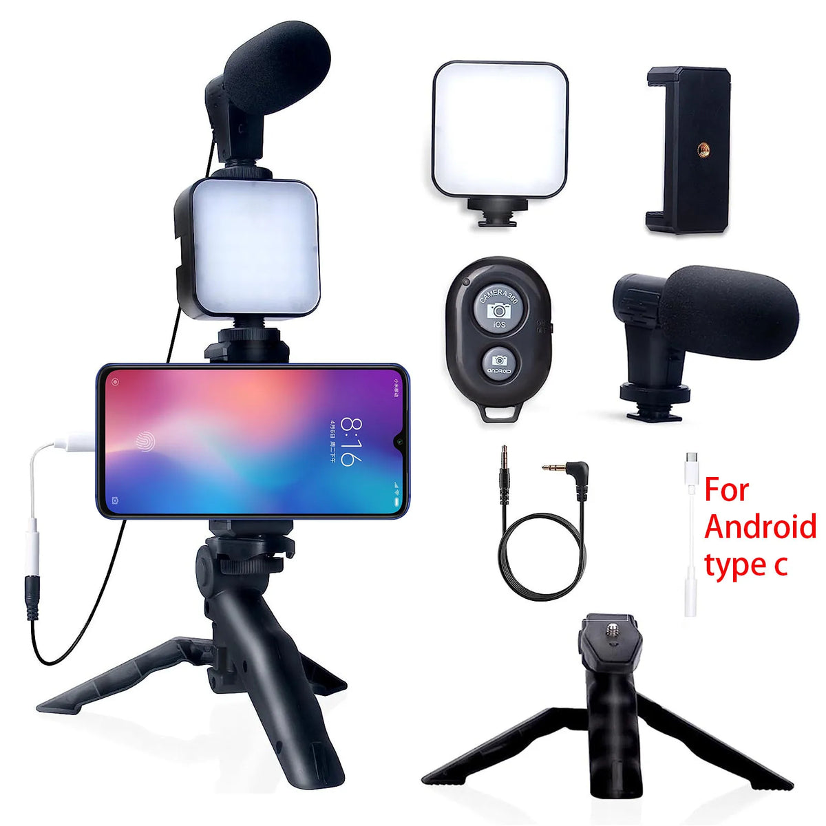 7-In-1 Smartphone Vlogging Tripod Kit