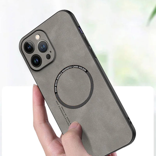 Magsafe Sheepskin Leather iPhone Case