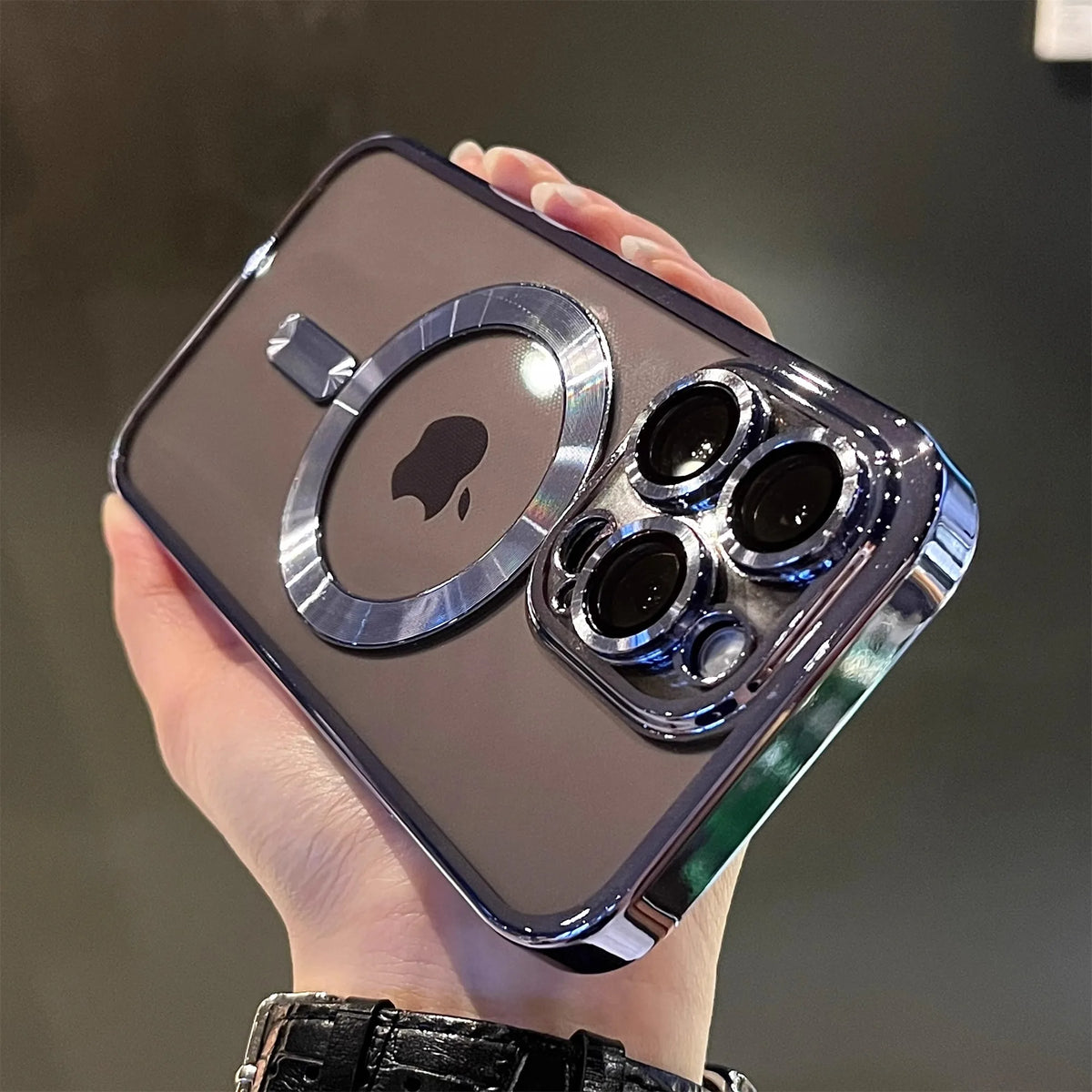 Luxury Shockproof Clear Magsafe iPhone Case