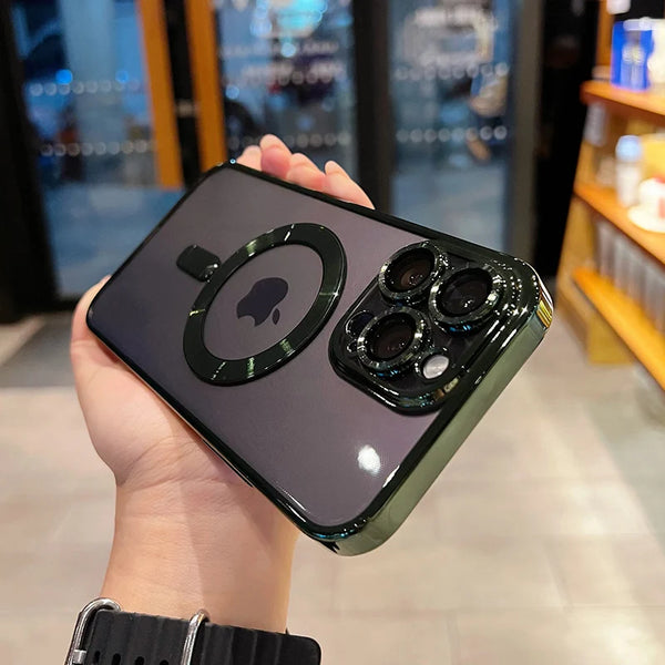 Luxury Shockproof Clear Magsafe iPhone Case