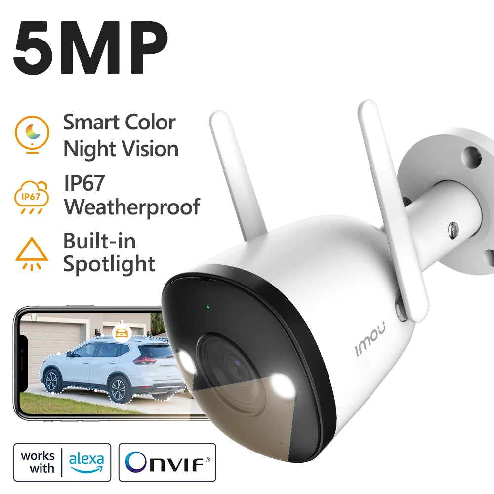 Outdoor 3K Smart Security Camera with Spotlight