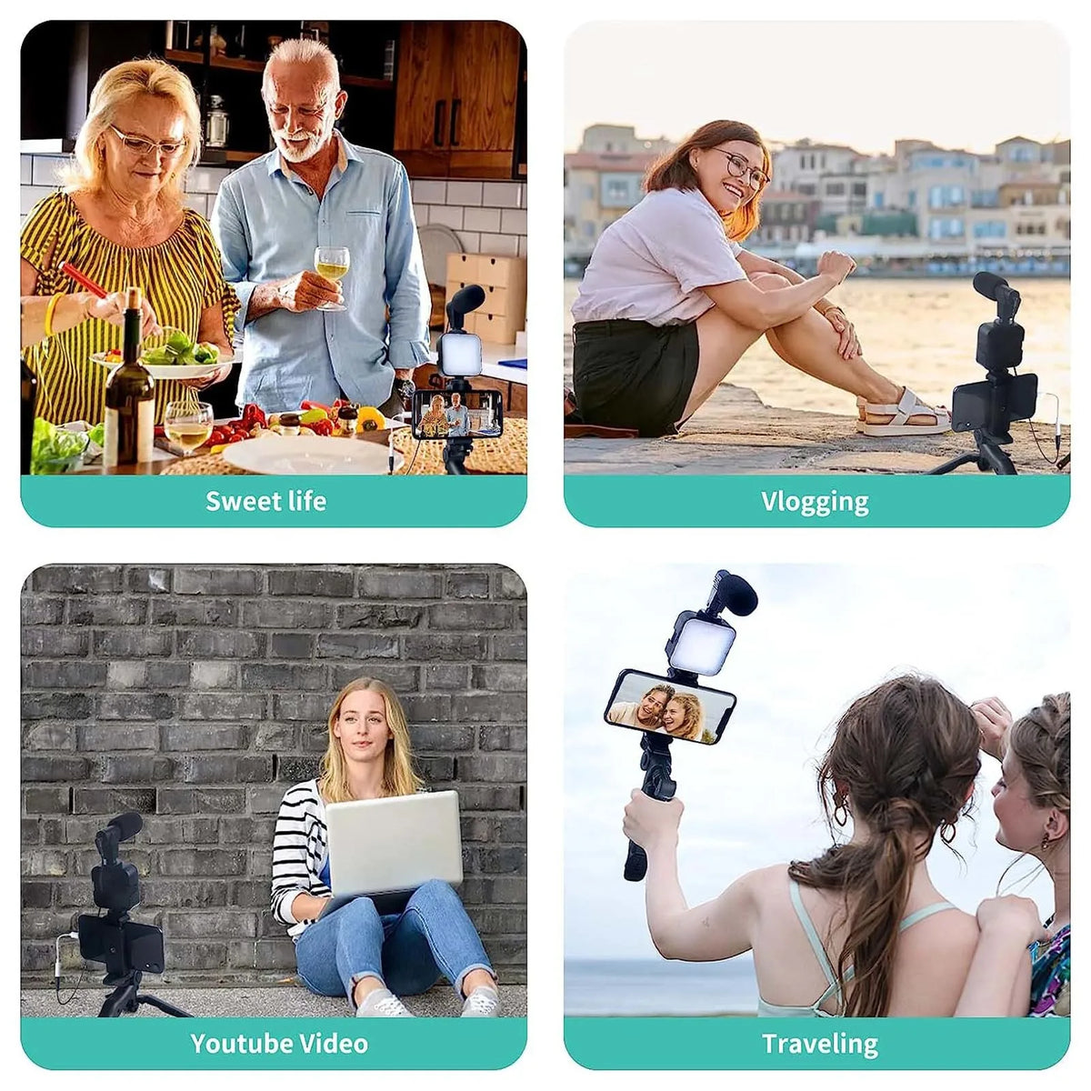 7-In-1 Smartphone Vlogging Tripod Kit