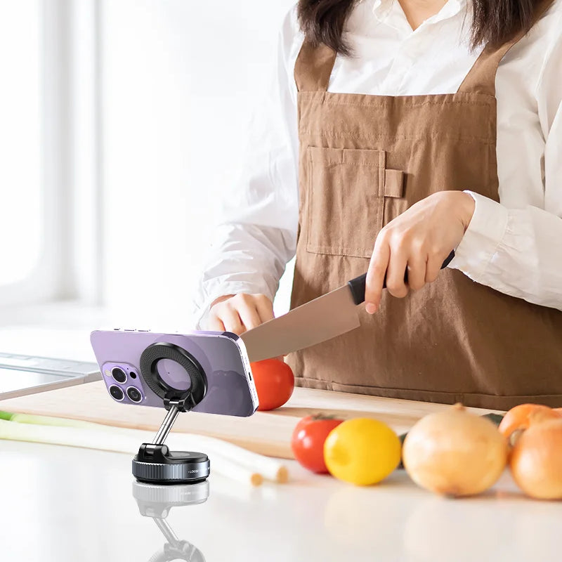 Foldable Vacuum Magnetic Car Phone Holder