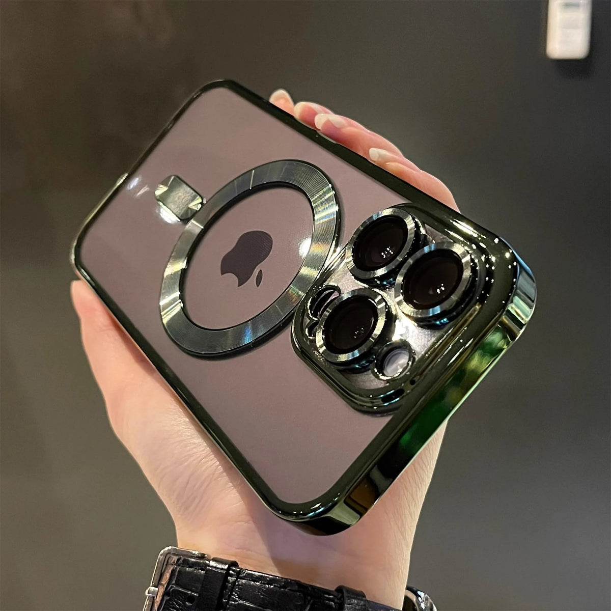 Luxury Shockproof Clear Magsafe iPhone Case