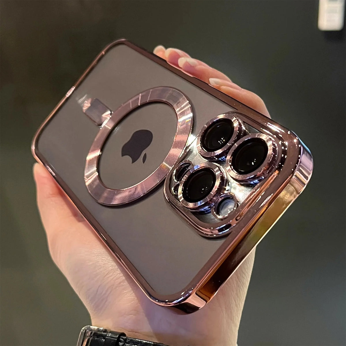 Luxury Shockproof Clear Magsafe iPhone Case