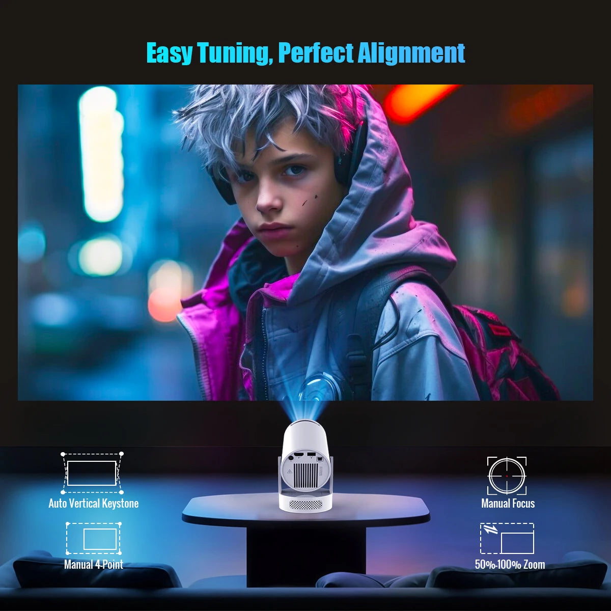 4K Home & Outdoor Theater Projector