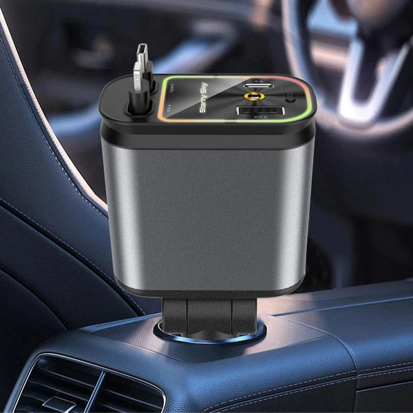 4-in-1 Super Fast Car Charger with Starry Light