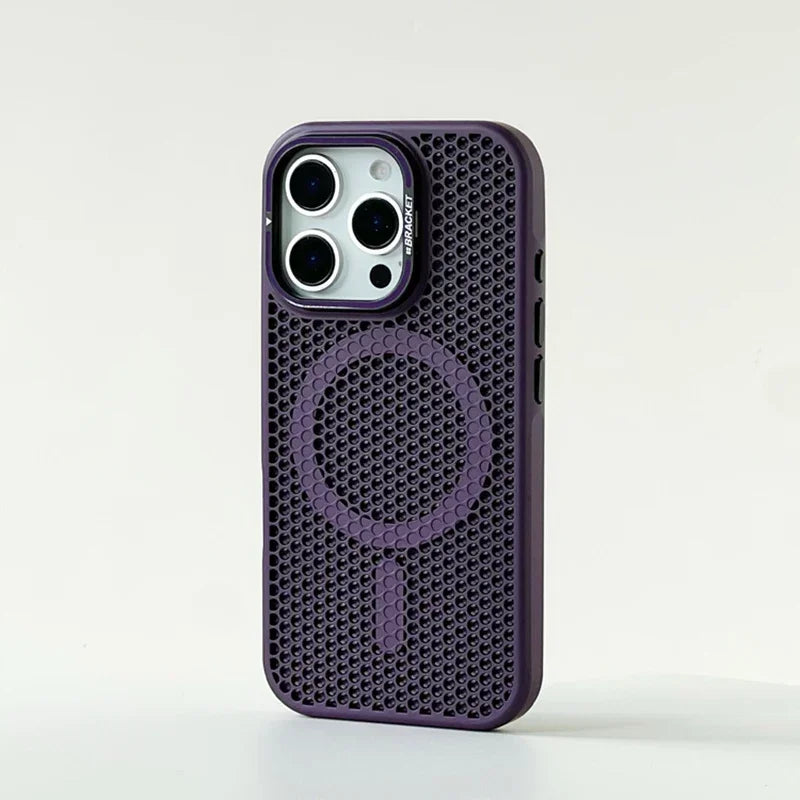 Honeycomb Mesh Cooling Magsafe iPhone Case