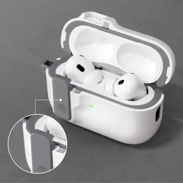 Magnetic Lid Lock Hybrid AirPods Case