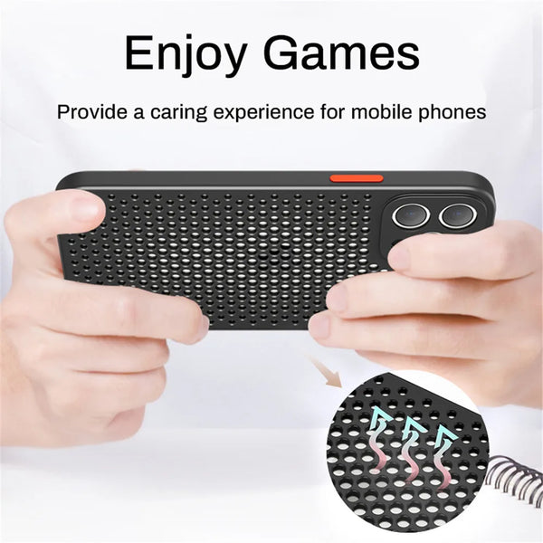 Breathable Cooling Shockproof iPhone Case
