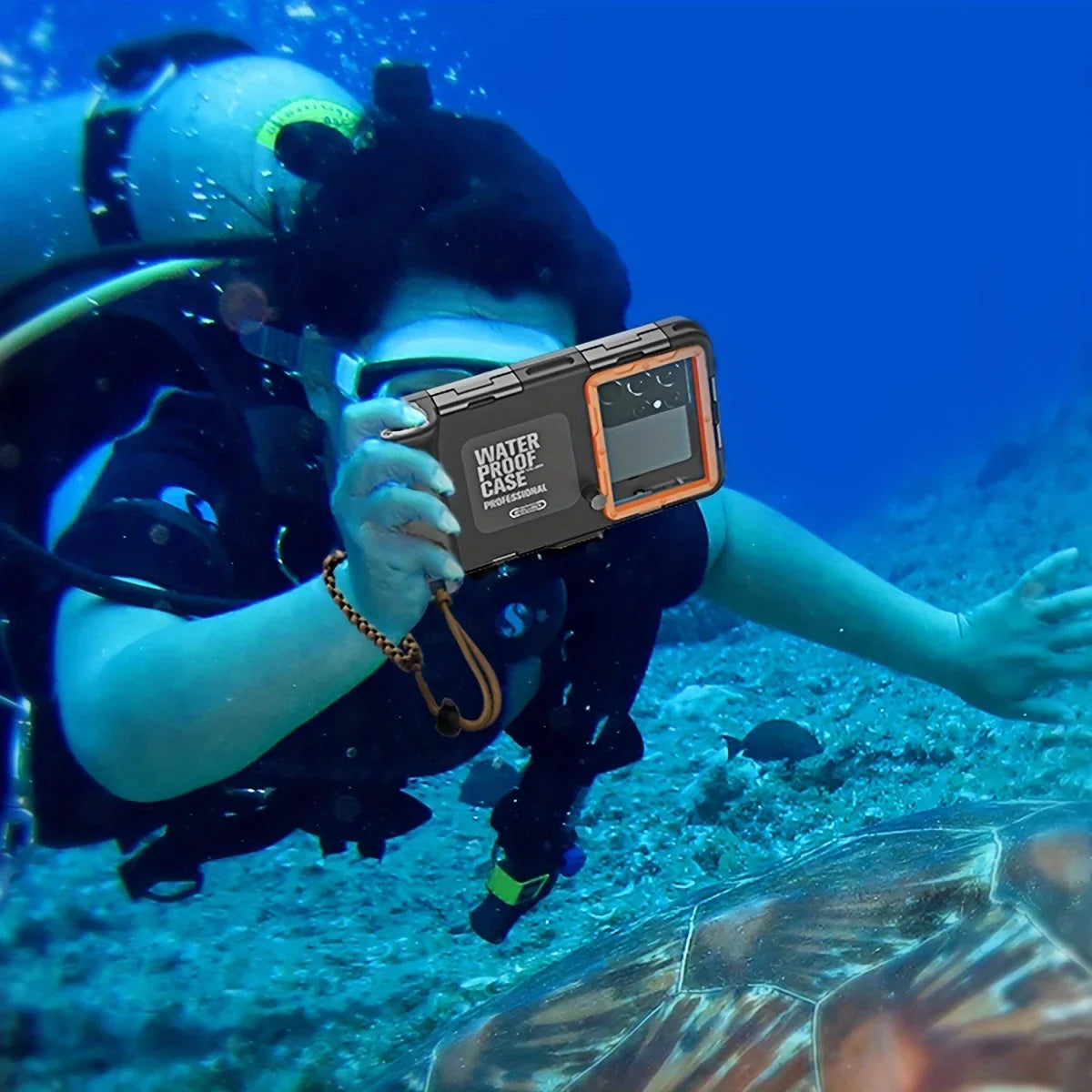 Underwater Waterproof Phone Case with Lanyard