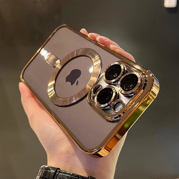 Luxury Shockproof Clear Magsafe iPhone Case