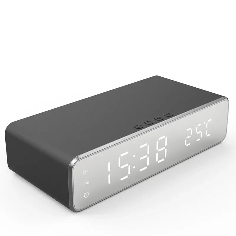 Wireless Charger LED Time Alarm Clock