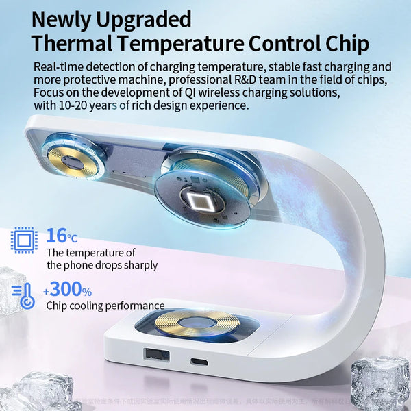 4-in-1 Metal Shell  Wireless Charging Station