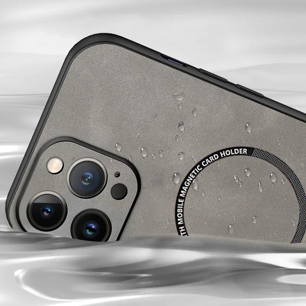 Magsafe Sheepskin Leather iPhone Case