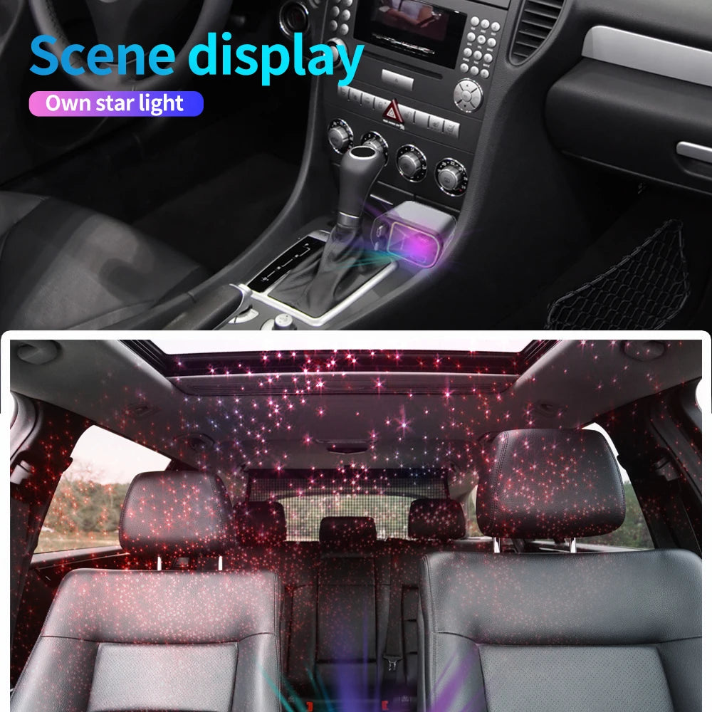4-in-1 Super Fast Car Charger with Starry Light