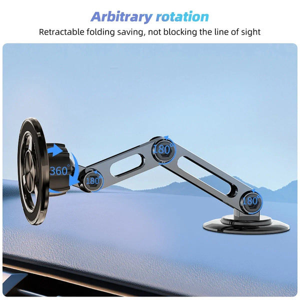 720° Rotating Foldable Magnetic Car Phone Holder