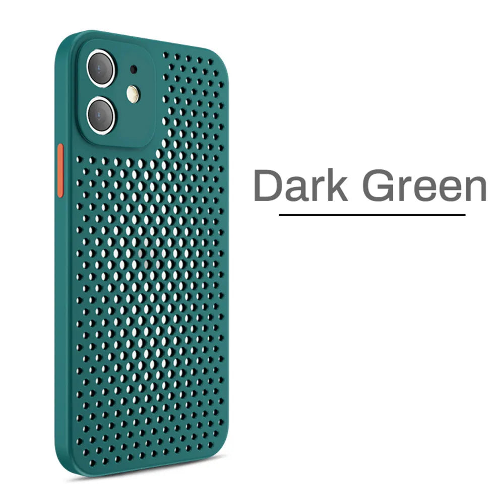 Breathable Cooling Shockproof iPhone Case