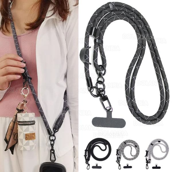 Detachable Crossbody Phone Lanyard with Card Clip