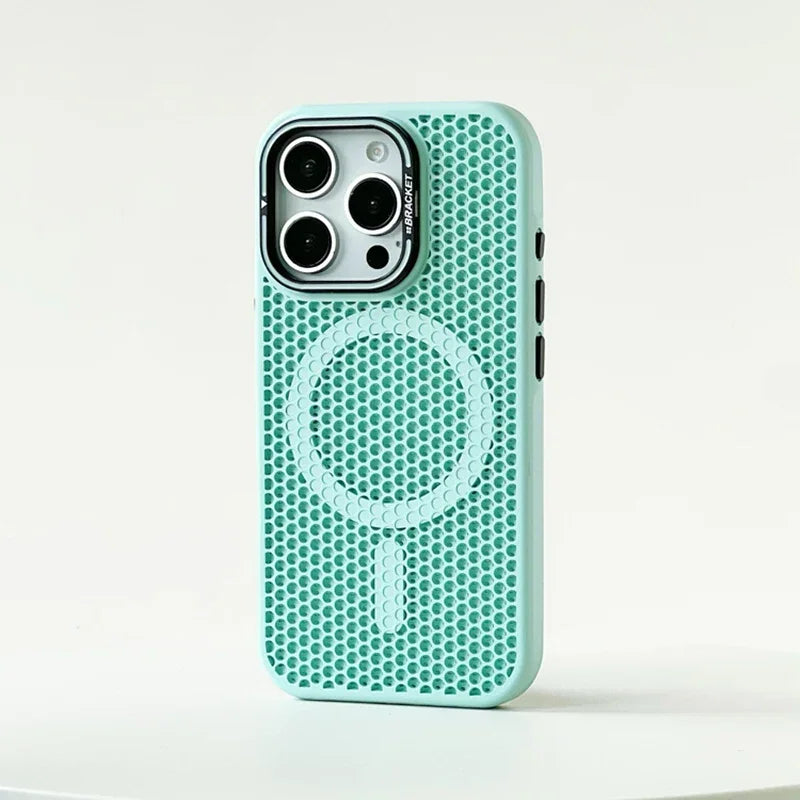 Honeycomb Mesh Cooling Magsafe iPhone Case