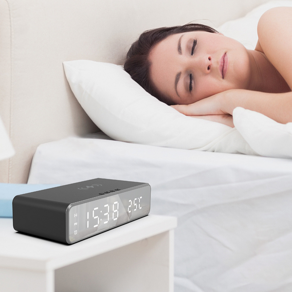Wireless Charger LED Time Alarm Clock