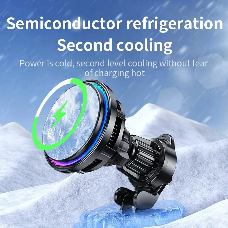 Ice Cooling Magnetic Wireless Car Charger