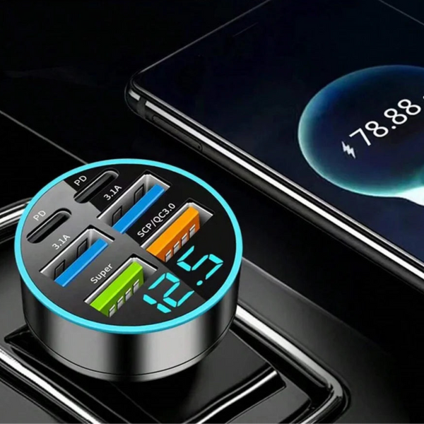 250W Fast USB & Type-C Car Charger