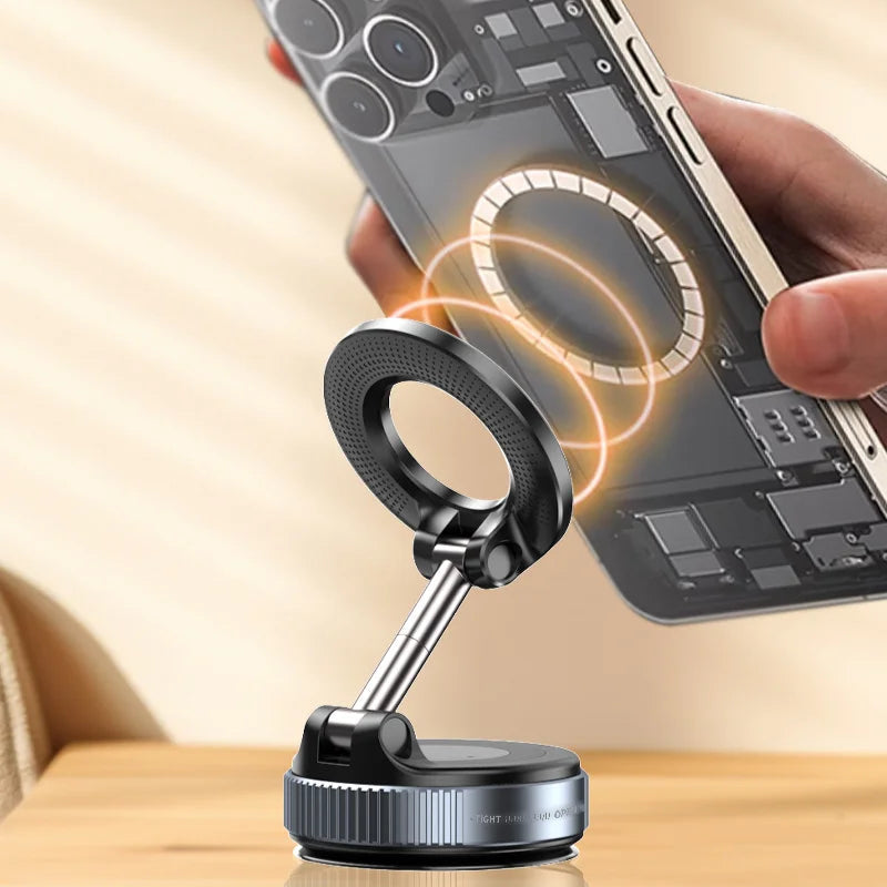 Foldable Vacuum Magnetic Car Phone Holder