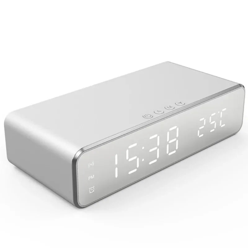 Wireless Charger LED Time Alarm Clock