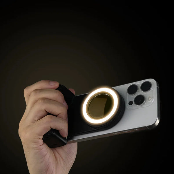 Magnetic Selfie Photo Grip with LED Light