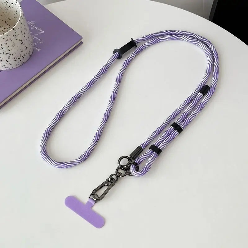 Detachable Crossbody Phone Lanyard with Card Clip