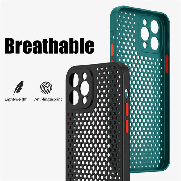 Breathable Cooling Shockproof iPhone Case