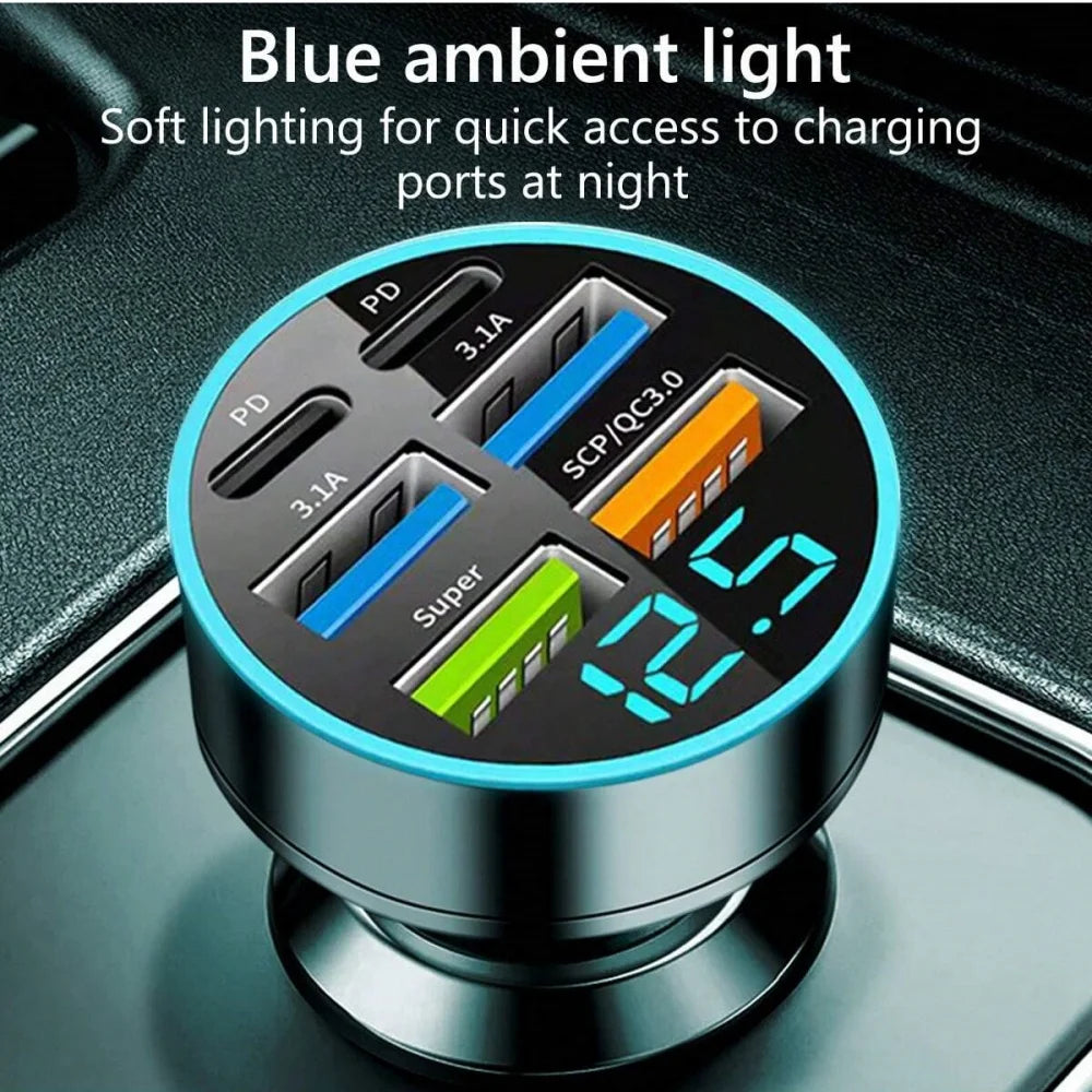 250W Fast USB & Type-C Car Charger