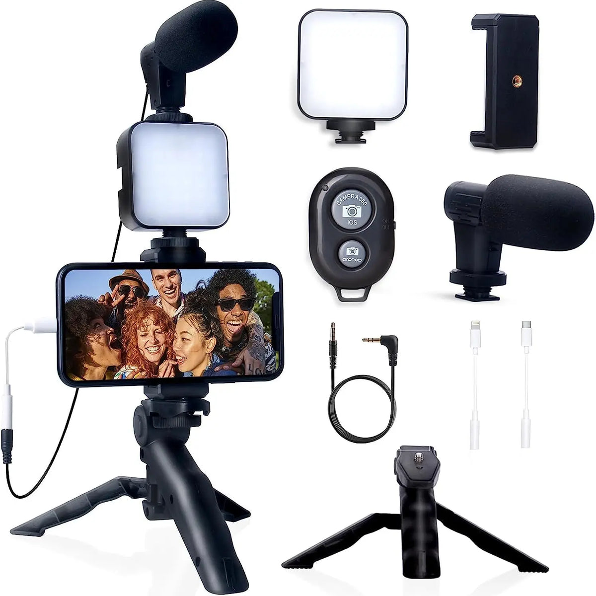 7-In-1 Smartphone Vlogging Tripod Kit
