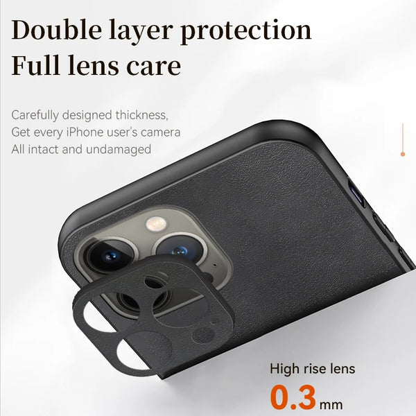 Magsafe Sheepskin Leather iPhone Case