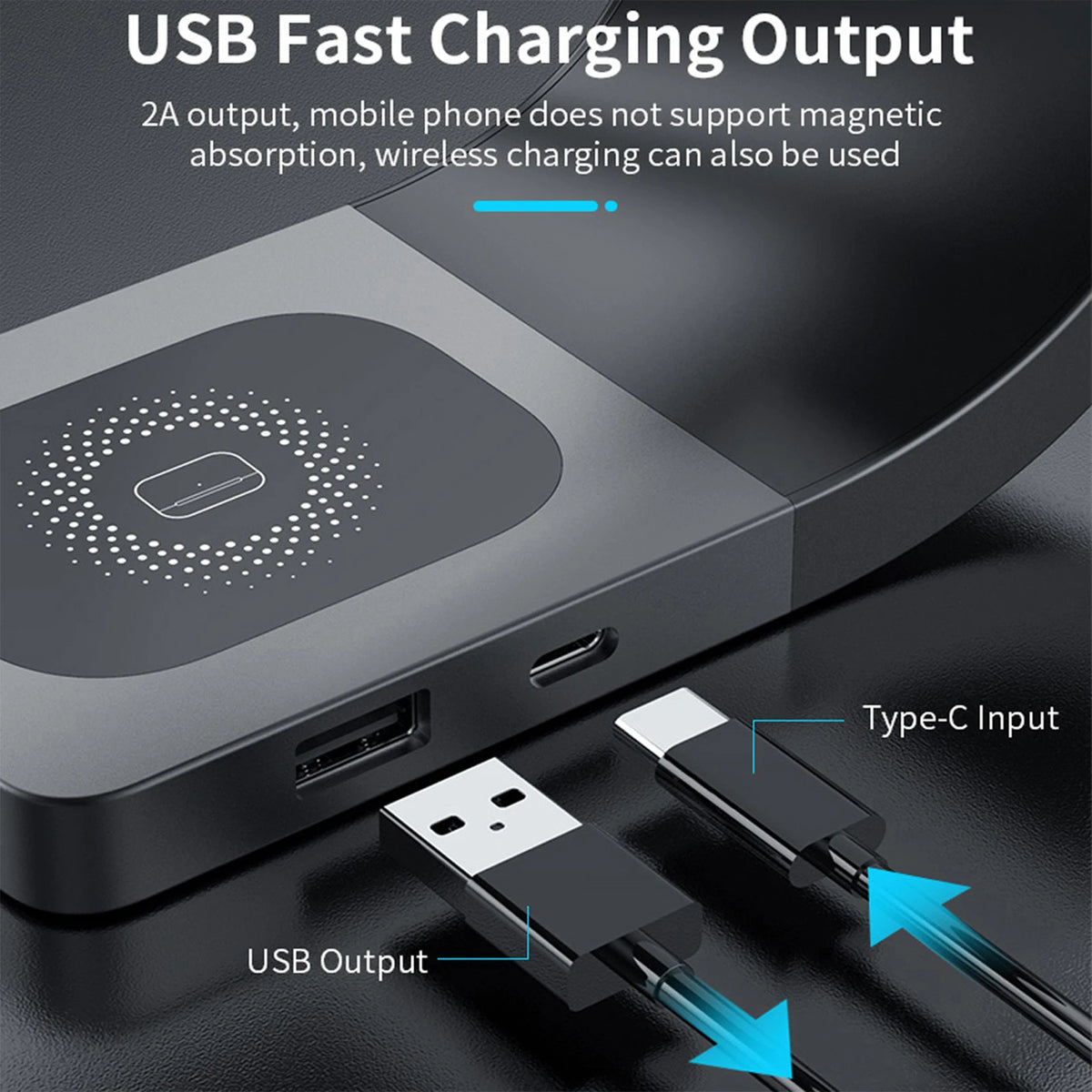 4-in-1 Metal Shell  Wireless Charging Station