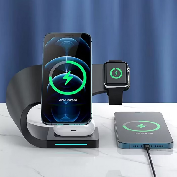 4-in-1 Metal Shell  Wireless Charging Station