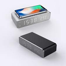 Wireless Charger LED Time Alarm Clock